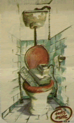 Damn, the toilets already full